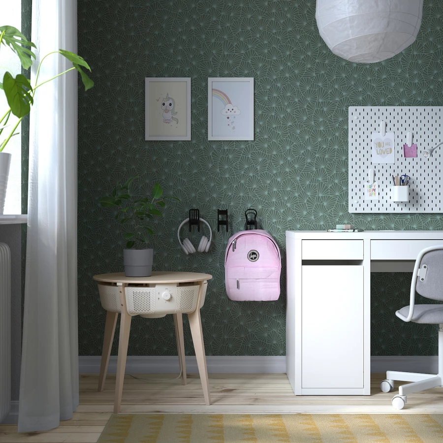 Стол с очистителем воздуха со сменным фильтром - IKEA STARKVIND, 56х56 см, белый, СТАРКВИНД ИКЕА (изображение №4)
