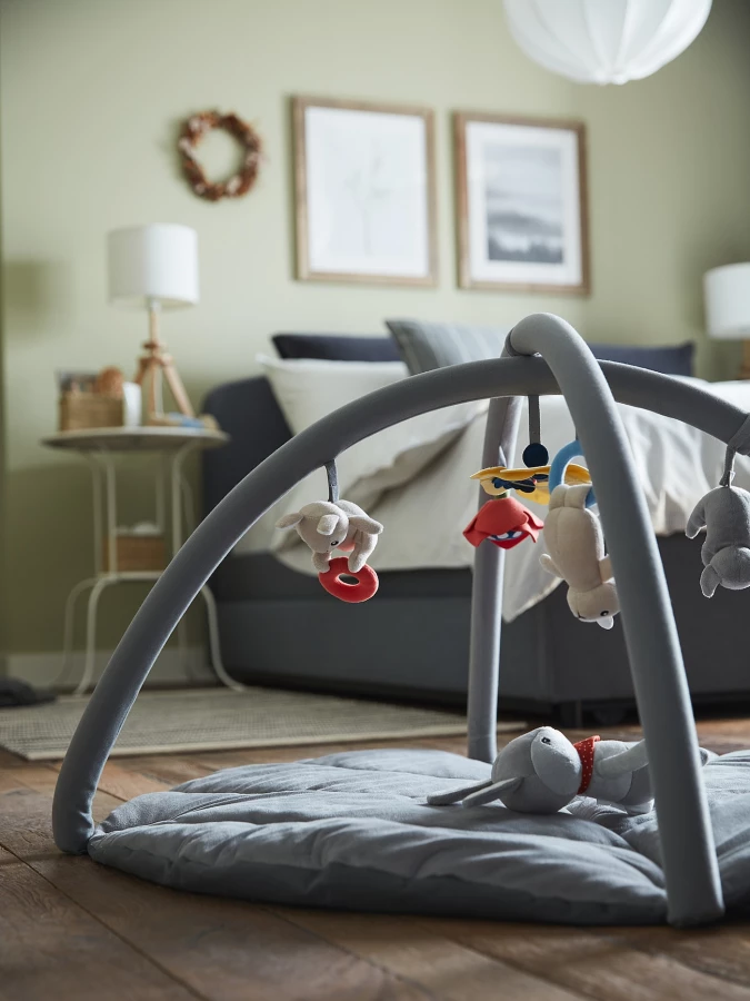Тренажер для младенца - IKEA GULLIGAST/ГУЛЛИГЭСТ ИКЕА, 49х90 см, серый (изображение №6)