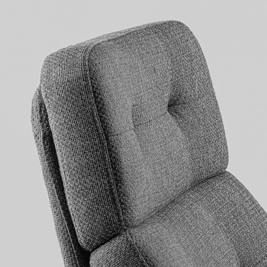 Кресло и пуф - IKEA HAVBERG, 66х99х92 см, серый, ХАВБЕРГ ИКЕА (изображение №4)