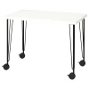 Письменный стол - IKEA LINNMON/KRILLE, 100x60 см, белый/черный, ЛИННМОН/КРИЛЛЕ ИКЕА