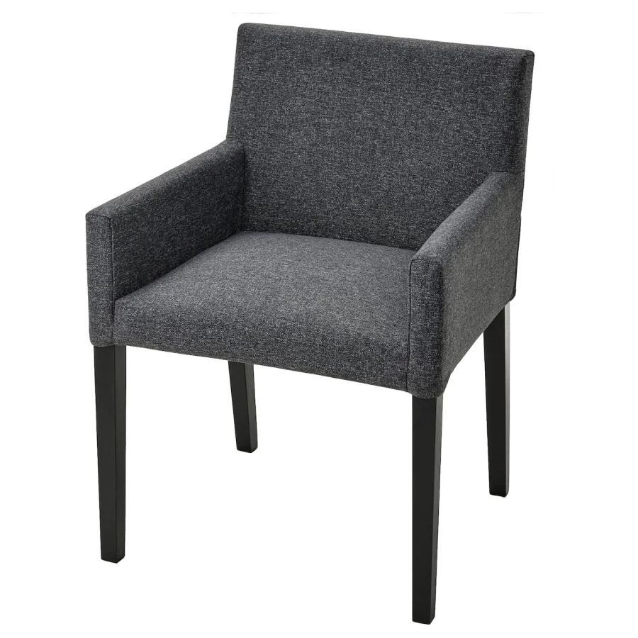 Чехол на стул с подлокотиникам - MÅRENÄS / MАRENАS IKEA/ МОРЕНЭС ИКЕА,  серый (изображение №1)
