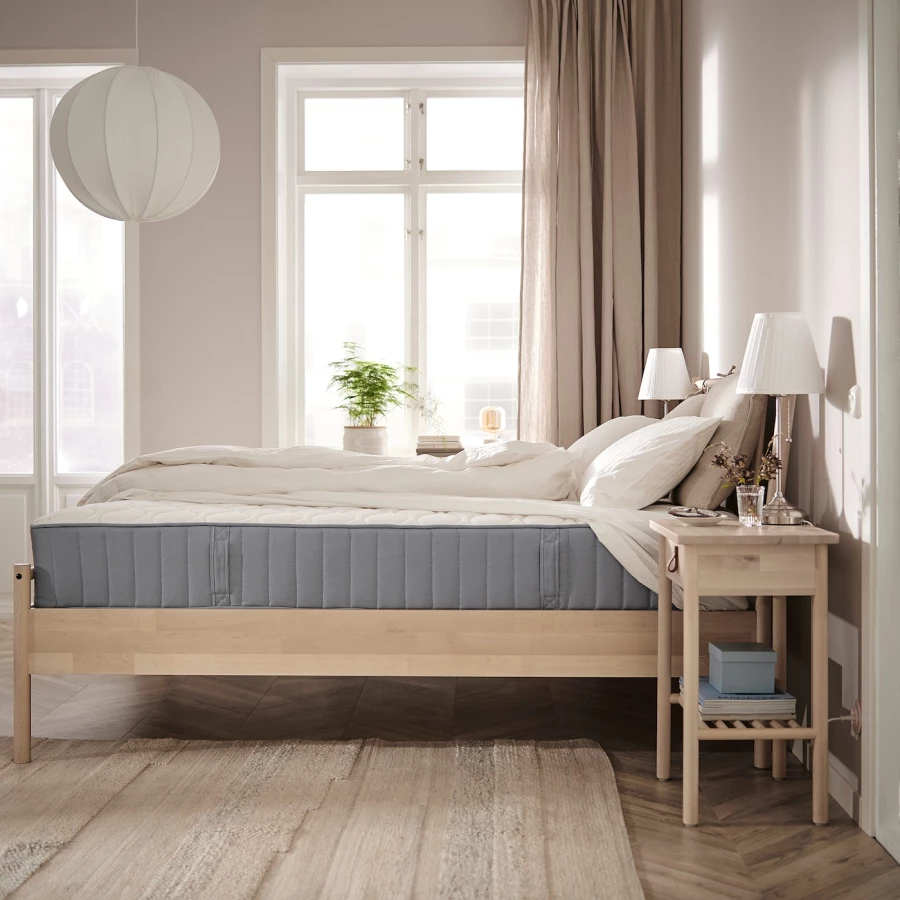 Матрас для односпальной кровати - VÅGSTRANDA IKEA/ВОГСТРАНДА ИКЕА, 160х200 см, белый (изображение №2)