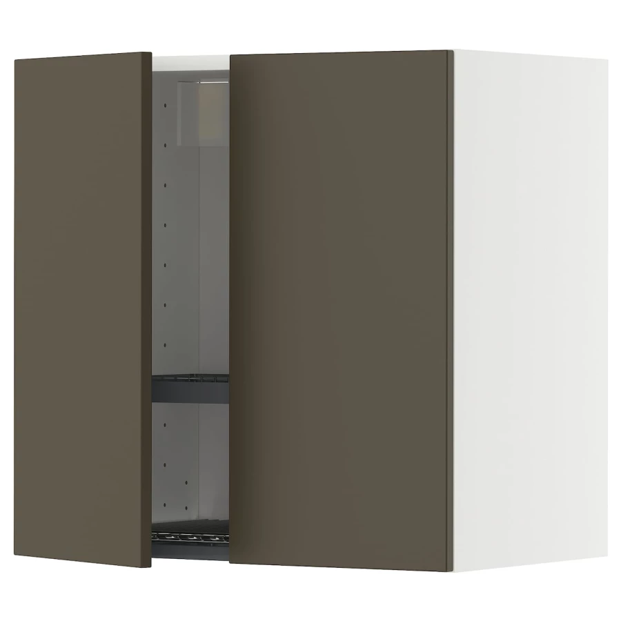 METOD Навесной шкаф с сушилкой/2 дверцы ИКЕА (изображение №1)