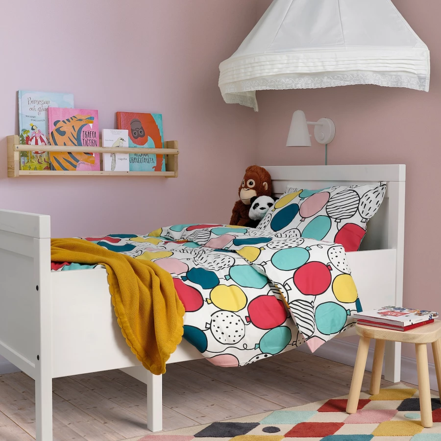 Пододеяльник и наволочка - BUSENKEL IKEA/ БУСЕНКЕЛ ИКЕА,   150x200/50x60 см, цветной (изображение №3)