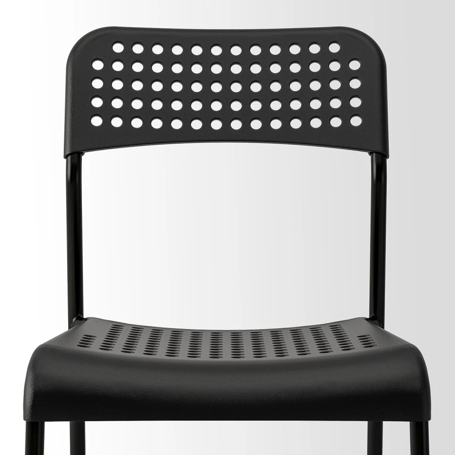 Стол и 4 стула - IKEA SANDSBERG/ADDE/САНДСБЕРГ/АДДЕ ИКЕА, 110х67 см, черный (изображение №4)