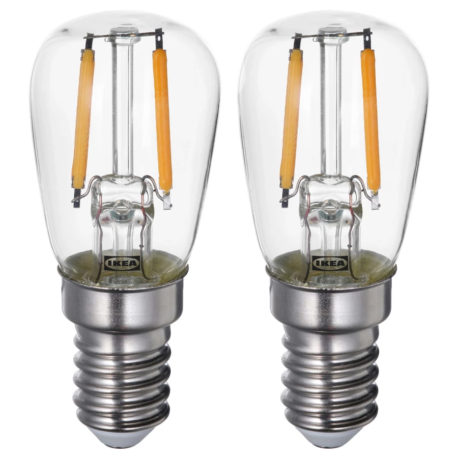 Светодиодная лампа E14 - IKEA LUNNOM/ЛУННОМ ИКЕА, 2,6 см, 2 шт (изображение №1)