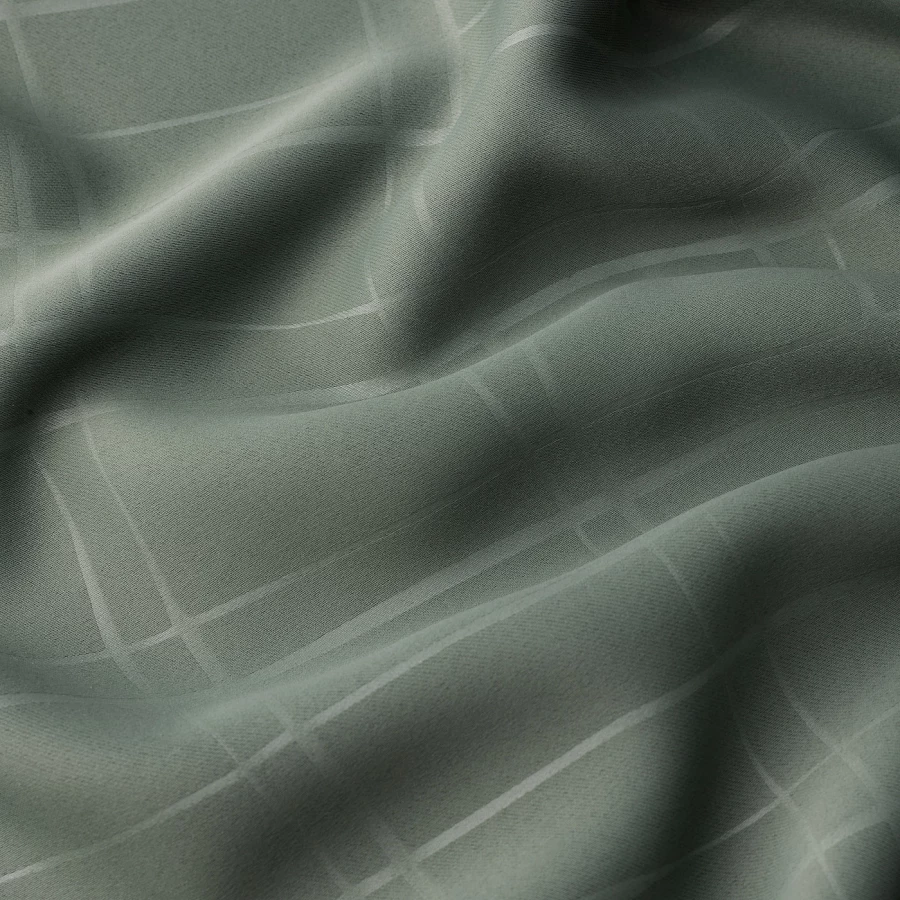 Затемняющая штора, 2 шт. - IKEA PRAKTTIDLÖSA/PRAKTTIDLOSA, 300х145 см, зеленый, ПРАКТТИДЛОСА ИКЕА (изображение №5)
