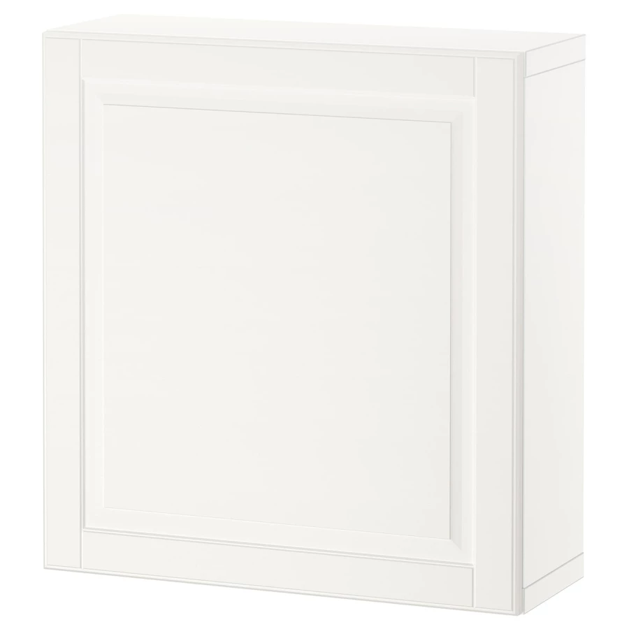 Настенный шкаф - IKEA BESTÅ/BESTA, 60x22x64 см, белый, БЕСТО ИКЕА (изображение №1)