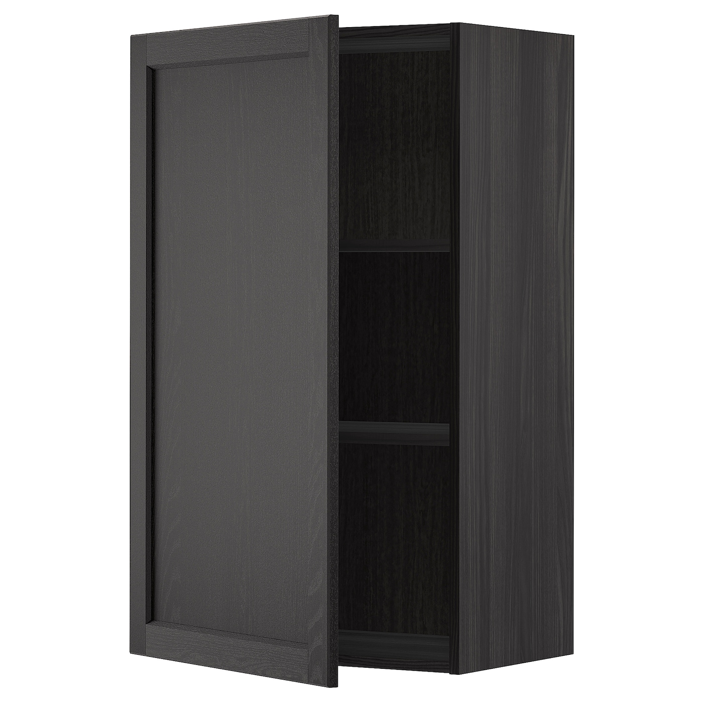 Навесной шкаф с полкой - METOD IKEA/ МЕТОД ИКЕА, 100х60 см, черный