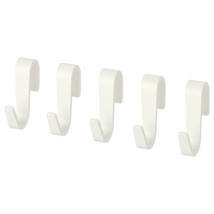 Крючок - SUNNERSTA   IKEA/ СУННЕРСТА ИКЕА, 5 упаковки, белый (изображение №1)
