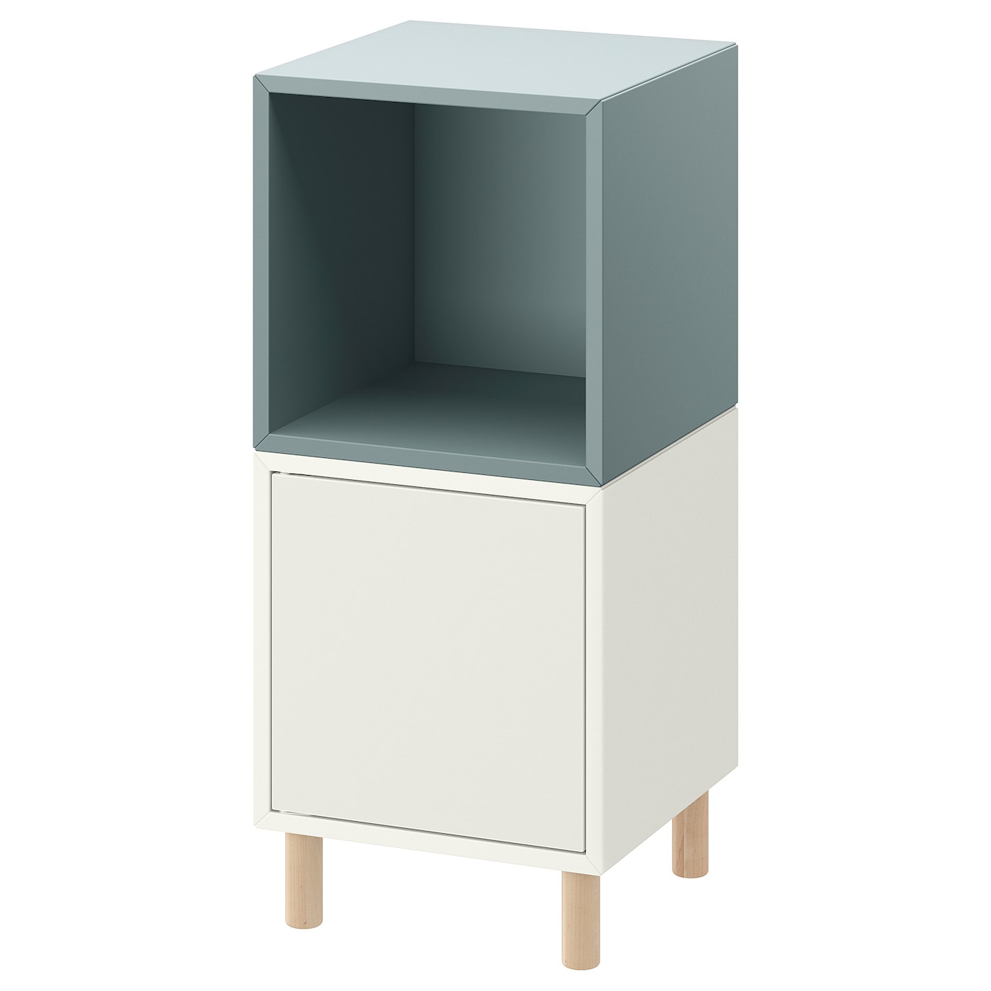 Комбинация для хранения - EKET IKEA/ ЭКЕТ ИКЕА,  80х70х35 см,  голубой/белый