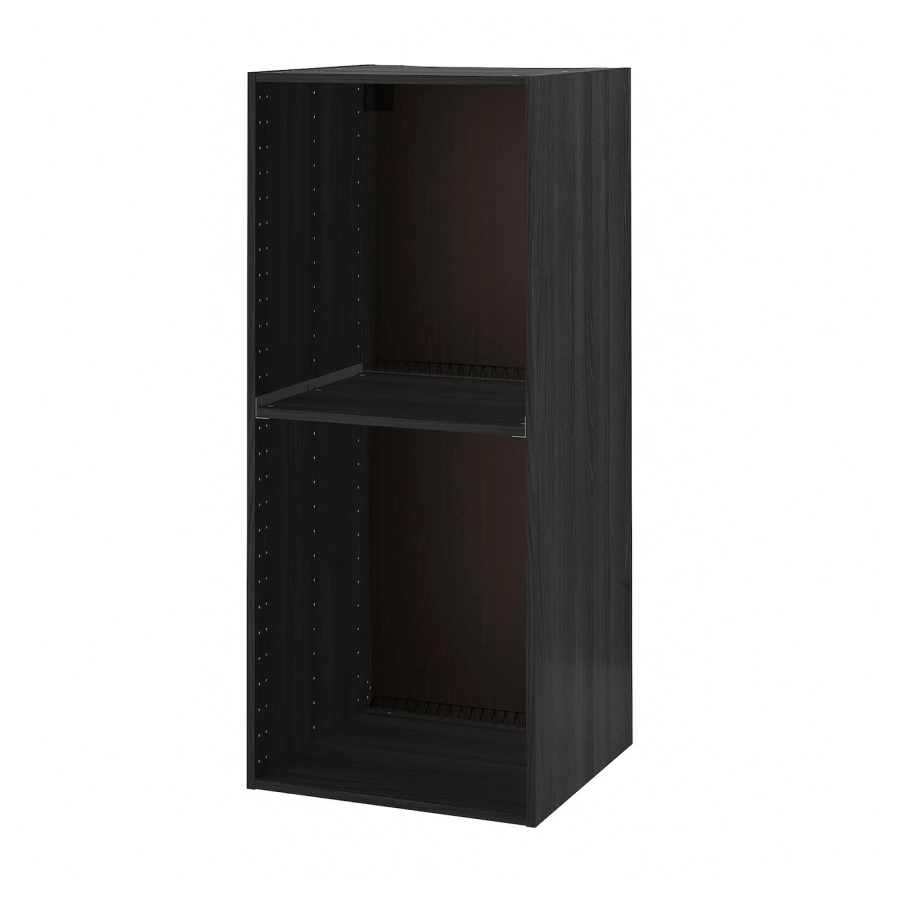 Шкаф для встроенной техники - IKEA METOD, 140x60см, черный, МЕТОД  ИКЕА (изображение №1)