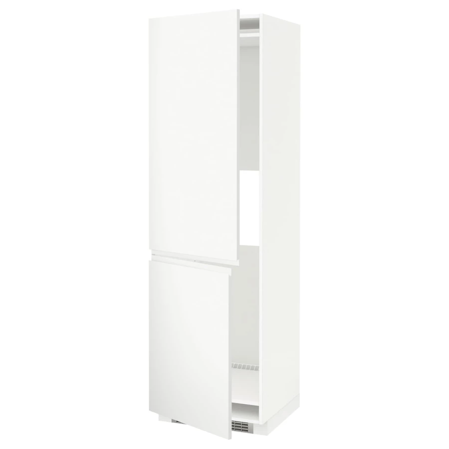 Высокий кухонный шкаф - IKEA METOD/МЕТОД ИКЕА, 200х60х60 см, белый (изображение №1)