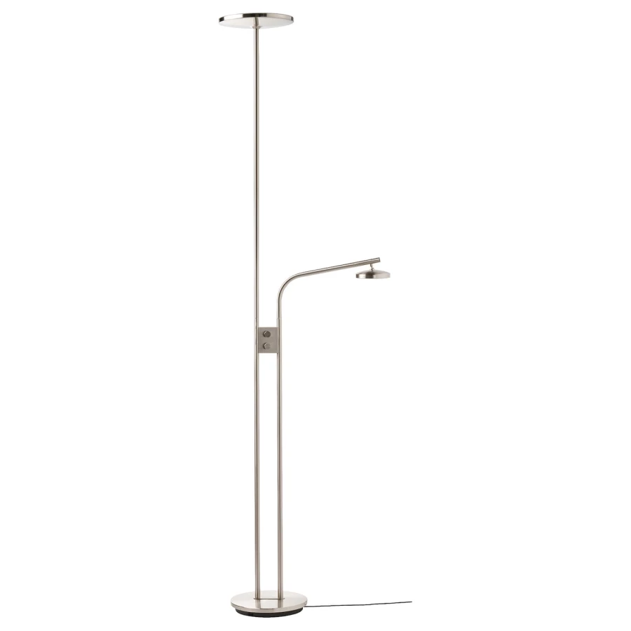 Напольные светильники - ISJAKT IKEA/ ИСЭКТ ИКЕА, 180 см,  серебристый (изображение №1)