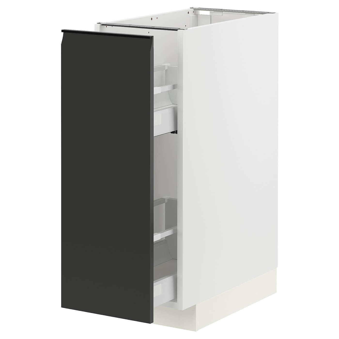 Напольный шкаф - IKEA METOD MAXIMERA, 88x62x30см, черный/белый, МЕТОД МАКСИМЕРА ИКЕА