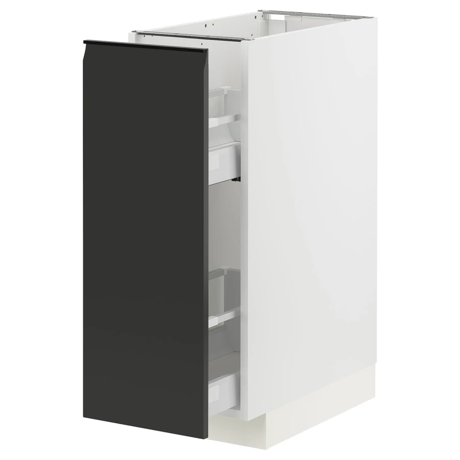 Напольный шкаф - IKEA METOD MAXIMERA, 88x62x30см, черный/белый, МЕТОД МАКСИМЕРА ИКЕА (изображение №1)