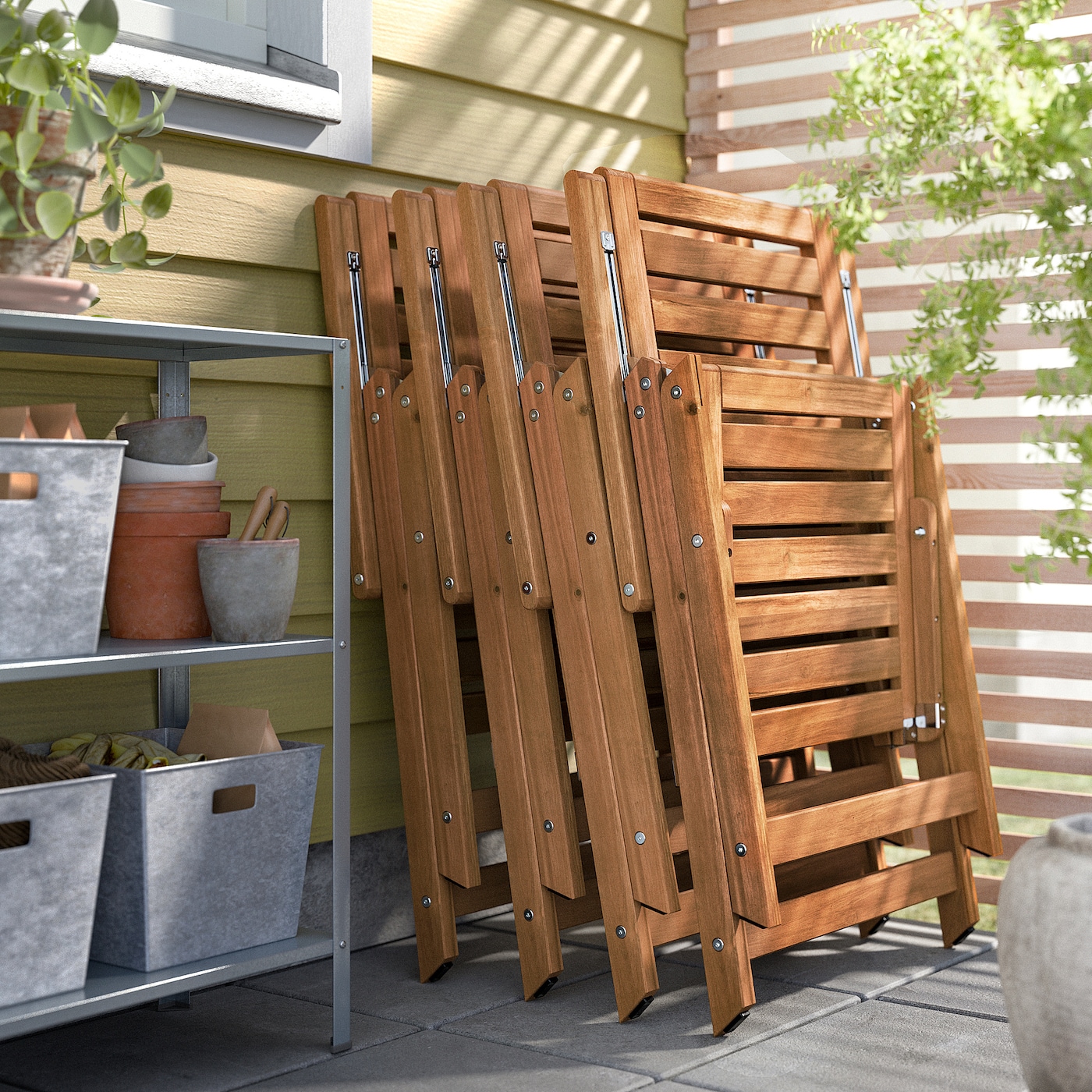 Ikea folding deals wooden garden chairs