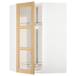 METOD Шкаф-карусель/стеклянные двери ИКЕА