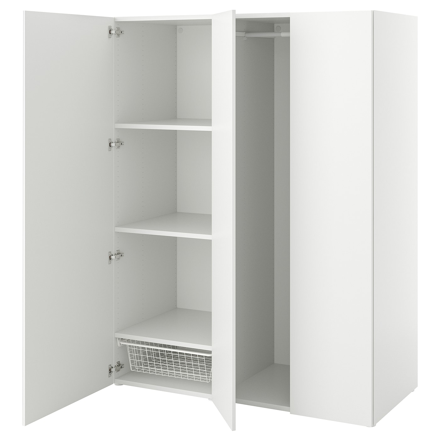 Платяной шкаф - IKEA PLATSA/FONNES  / ПЛАТСА/ФОННЕС ИКЕА, 140x57x181 см, белый