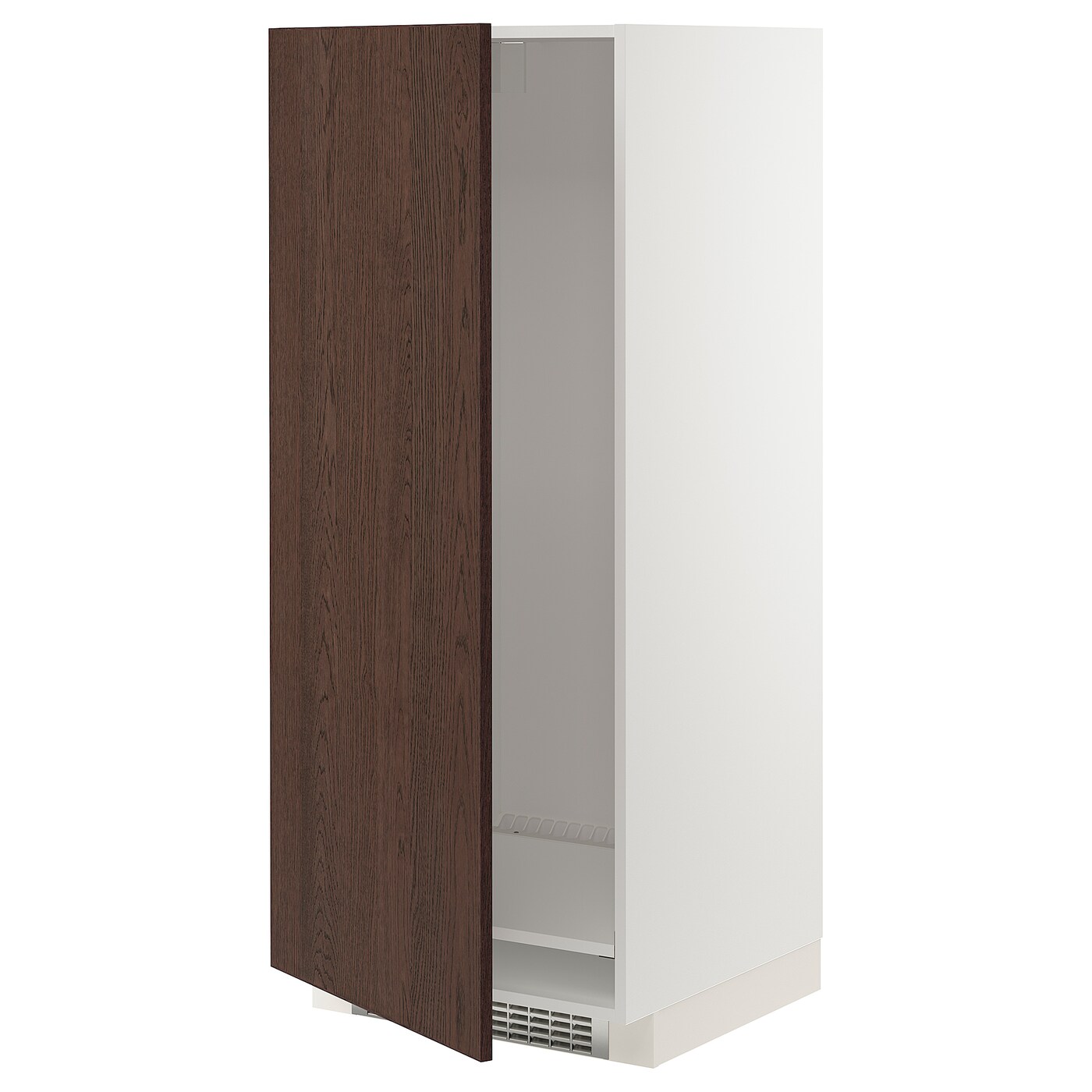 Высокий кухонный шкаф - IKEA METOD/МЕТОД ИКЕА, 140х60х60 см, белый/коричневый