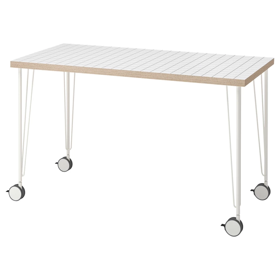 Письменный стол - IKEA LAGKAPTEN/KRILLE, 120х60 см, антрацит/белый, ЛАГКАПТЕН/КРИЛЛЕ ИКЕА (изображение №1)