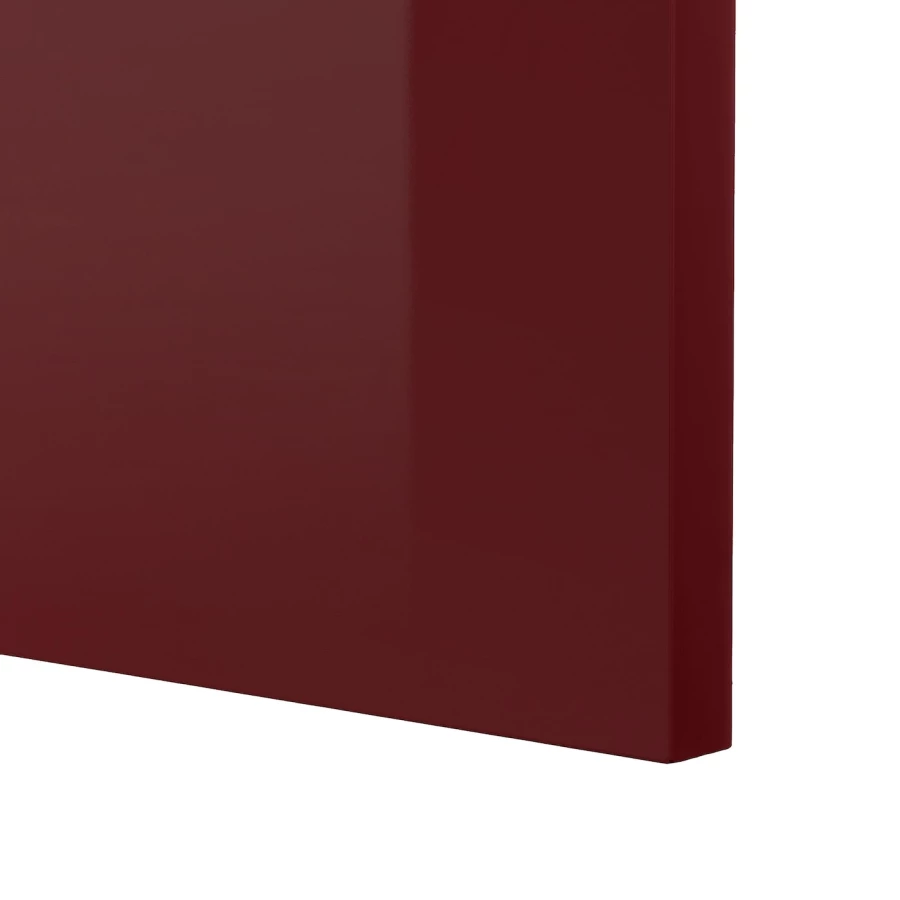 Высокий шкаф - IKEA METOD/MAXIMERA/МЕТОД/МАКСИМЕРА ИКЕА, 240х60х60 см, красный/черный (изображение №2)