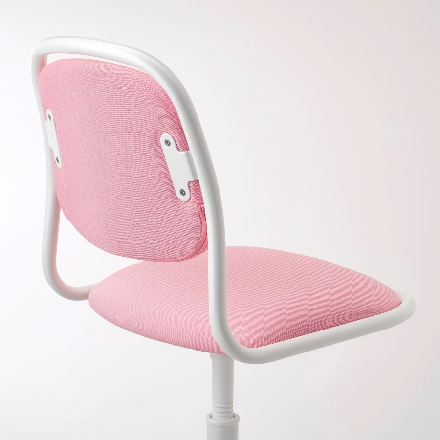 Кресло детское - IKEA ÖRFJÄLL/ORFJALL, 83х53 см, белый/розовый, ИКЕА (изображение №4)