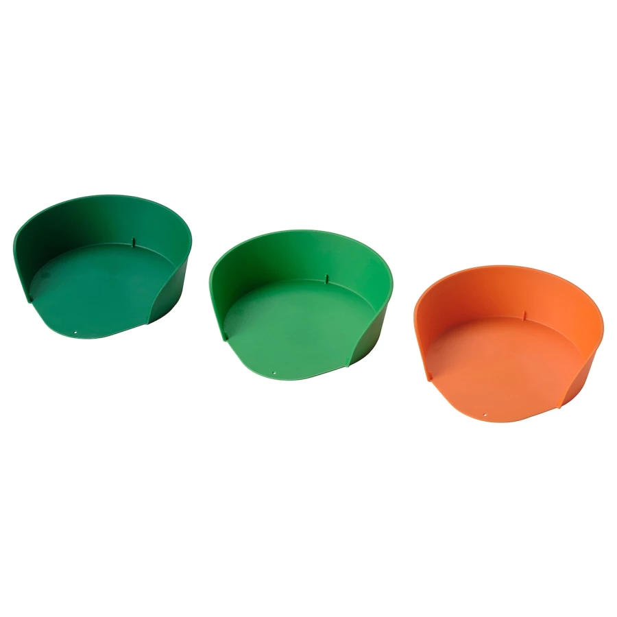 Чаша - IKEA UPPFYLLD, зеленый/оранжевый, УППФИЛЛД ИКЕА (изображение №1)
