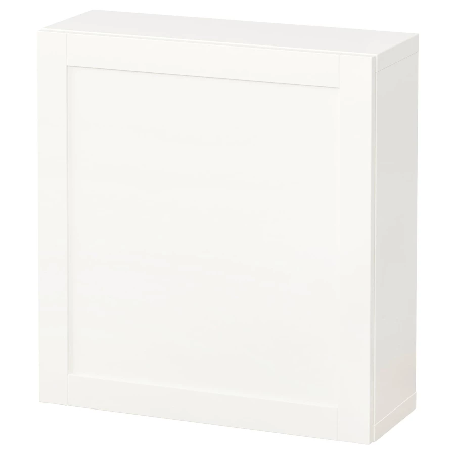 Навесной шкаф - IKEA BESTÅ, 60x22x64 см, белый, БЕСТО ИКЕА (изображение №1)