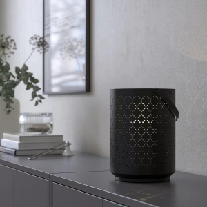 Фонарь - IKEA URSKILJA/УРСКИЛЬЯ ИКЕА, 22х16 см, черный