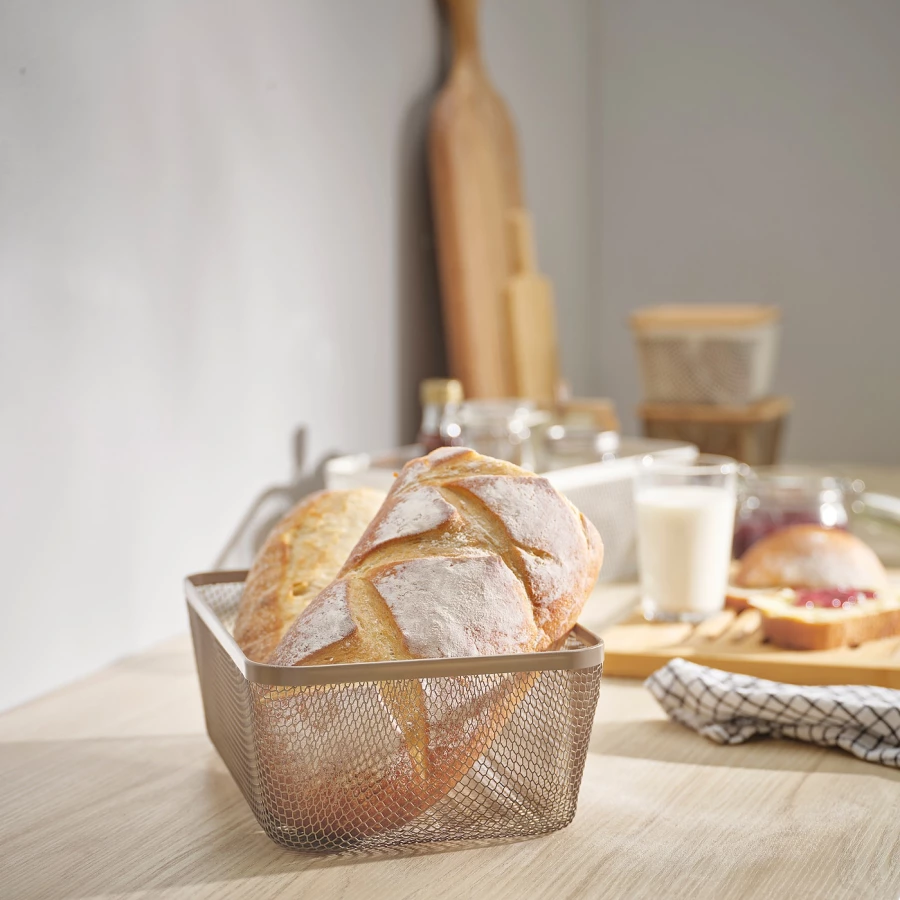 Корзина для продуктов IKEA 365+/ ИКЕА 365+, 30х20х11 см, светло-коричневый (изображение №3)