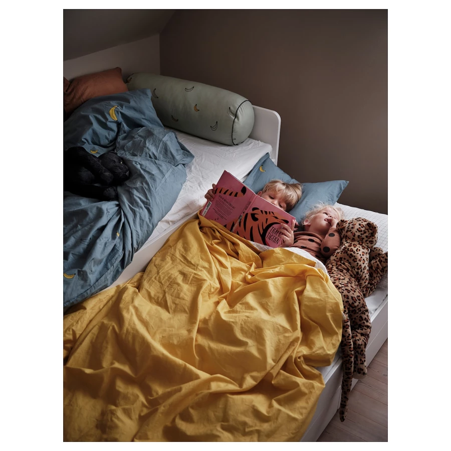 Каркас кровати с нижним спальным местом - IKEA SLÄKT/LURÖY/SLAKT/LUROY, 200х90 см, белый, СЛЭКТ/ЛУРОЙ ИКЕА (изображение №8)