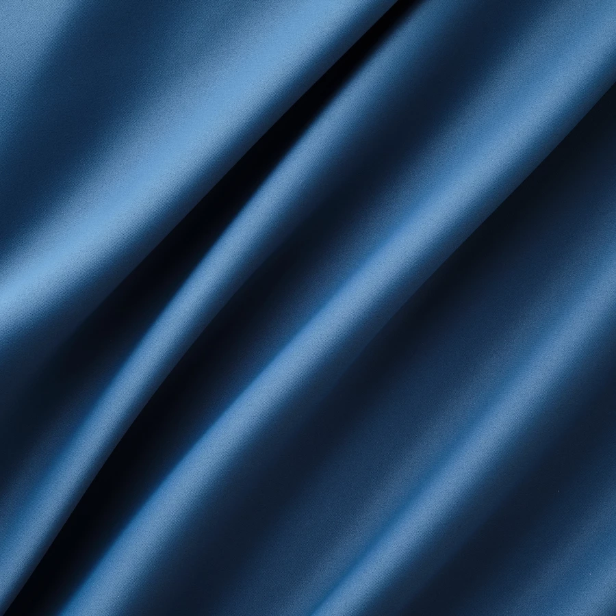 Затемняющая гардина, 2 шт. - IKEA HILLEBORG, 300х145 см, синий, ХИЛЛЕБОРГ ИКЕА (изображение №2)