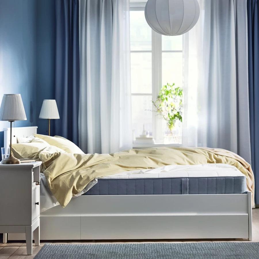 Матрас для двуспальной кровати - VESTMARKA IKEA/ ВЕСТМАРКА ИКЕА, 160х200 см, белый (изображение №2)