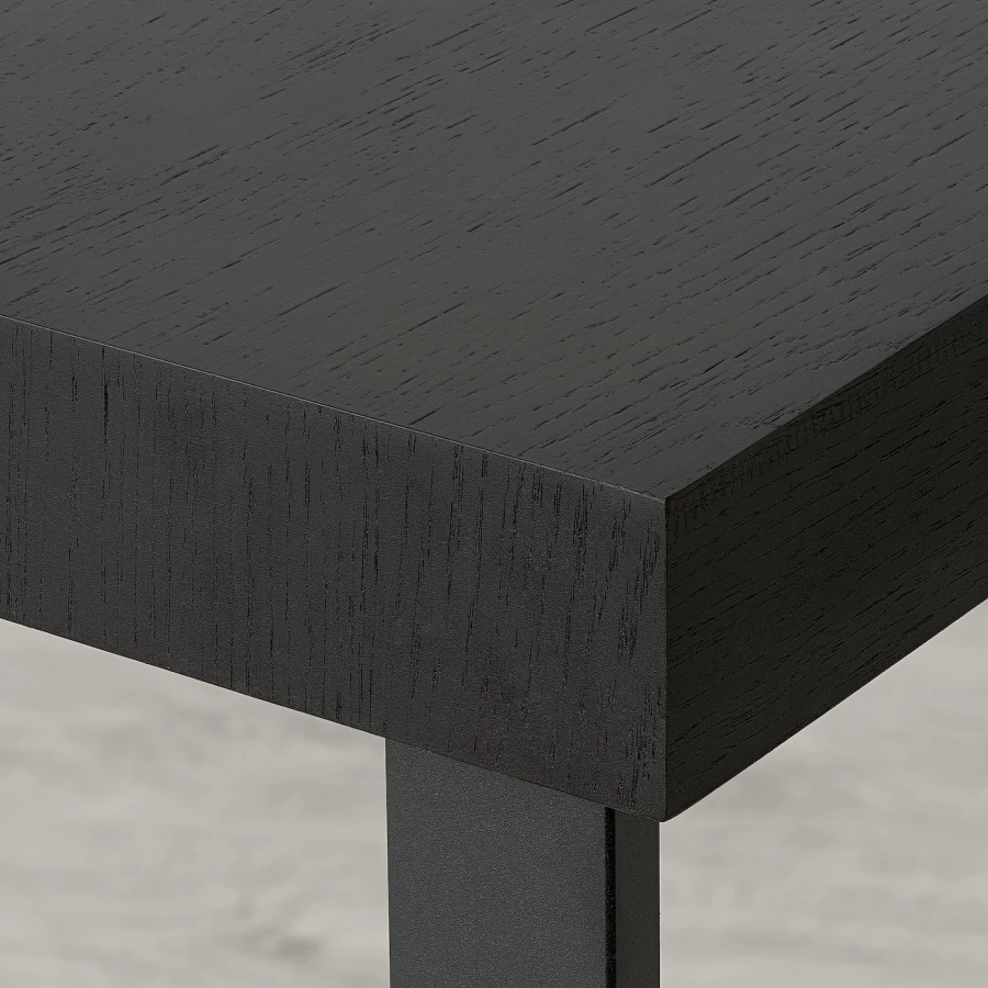 Раздвижной стол - IKEA TARSELE/ТАРСЕЛЬ ИКЕА, 150х80х77 см, чёрный (изображение №5)