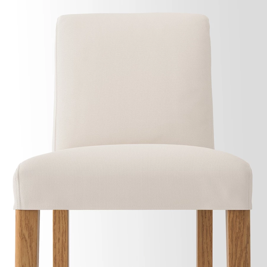 Барный стул со спинкой - BERGMUND IKEA/БЕРГМУНД ИКЕА, 97х45х48см, белый (изображение №3)
