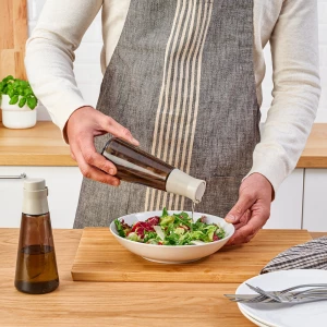 Второе фото. Бутылка с дозатором - IKEA HALVTOM, 8х19 см, стекло/коричневый, ХАЛВТОМ ИКЕА