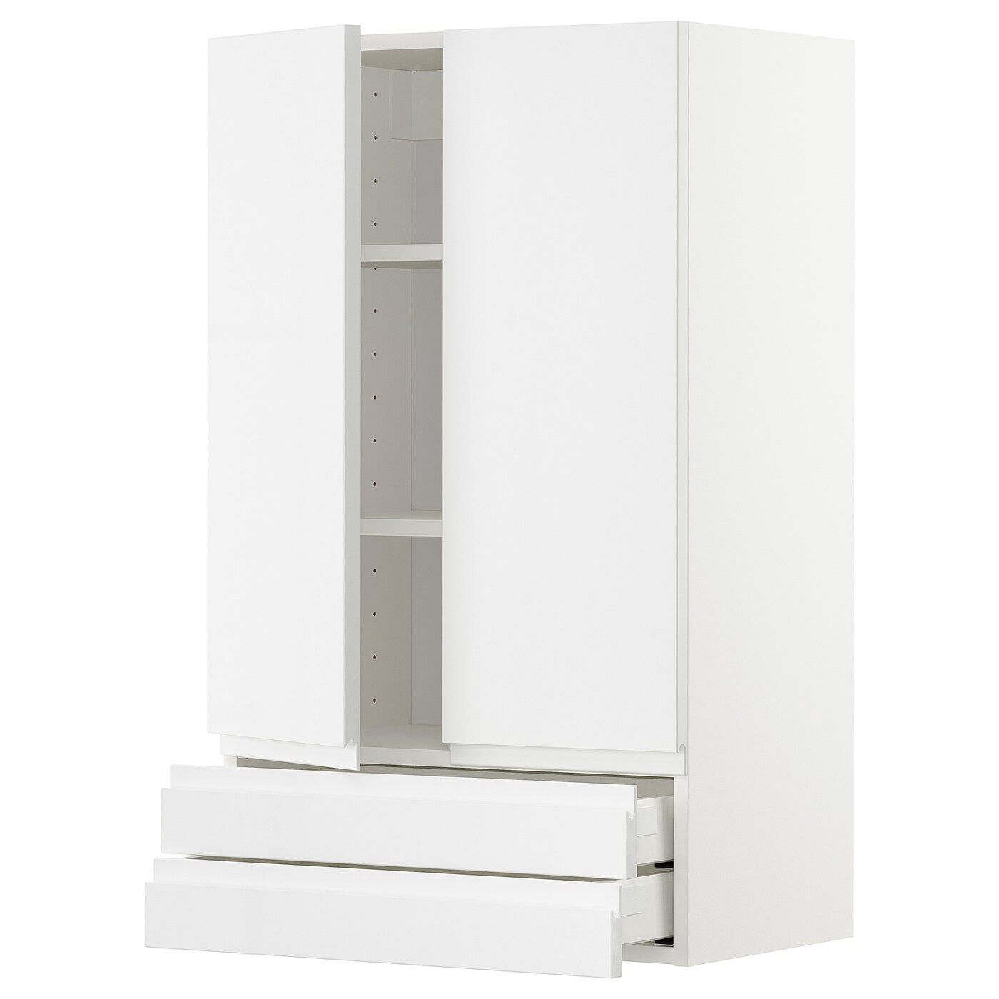Навесной шкаф с полкой - METOD/MAXIMERA  IKEA/ МЕТОД /МАКСИМЕРА ИКЕА, 100х60 см, белый