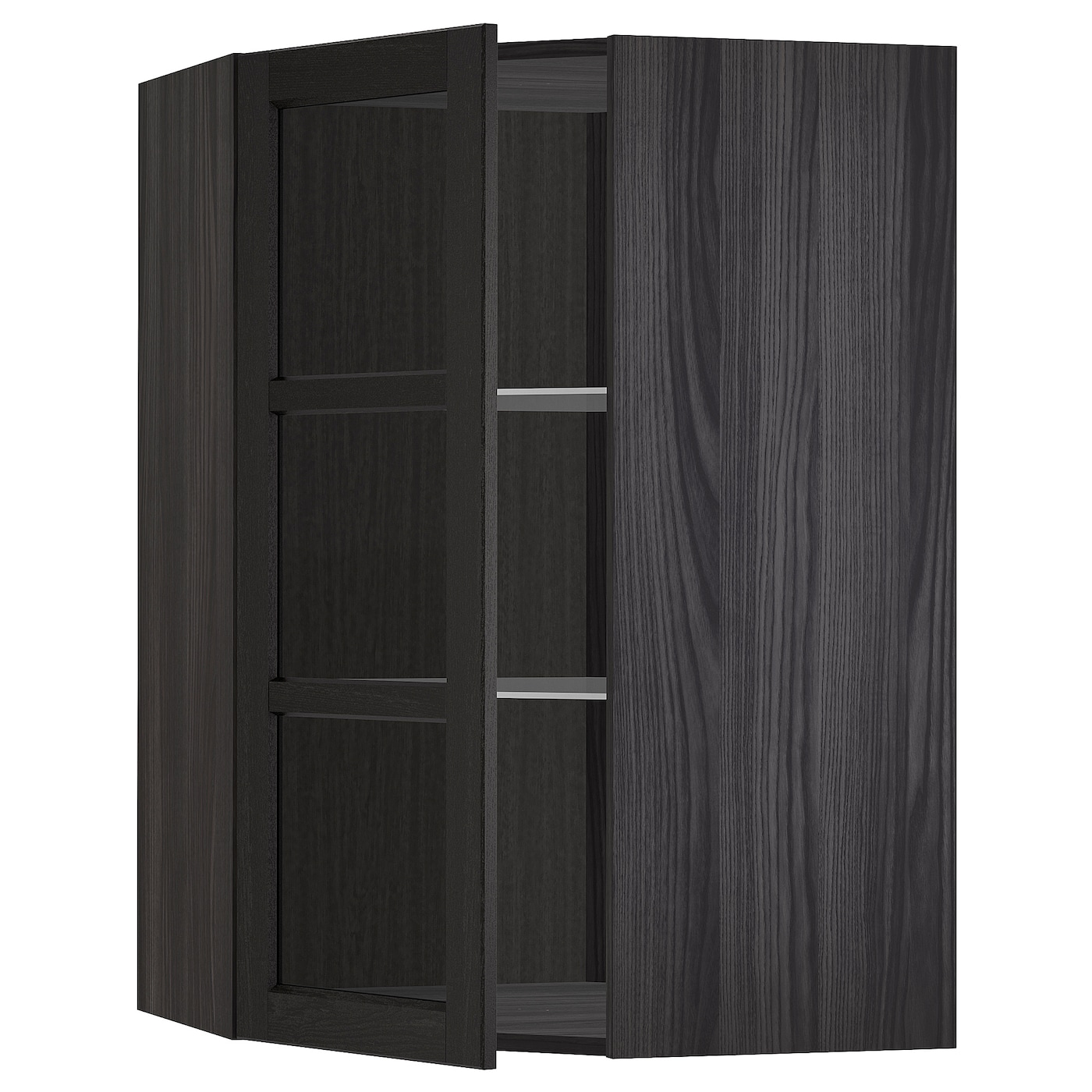 Навесной угловой шкаф -  METOD  IKEA/  МЕТОД ИКЕА, 100х68  см, черный