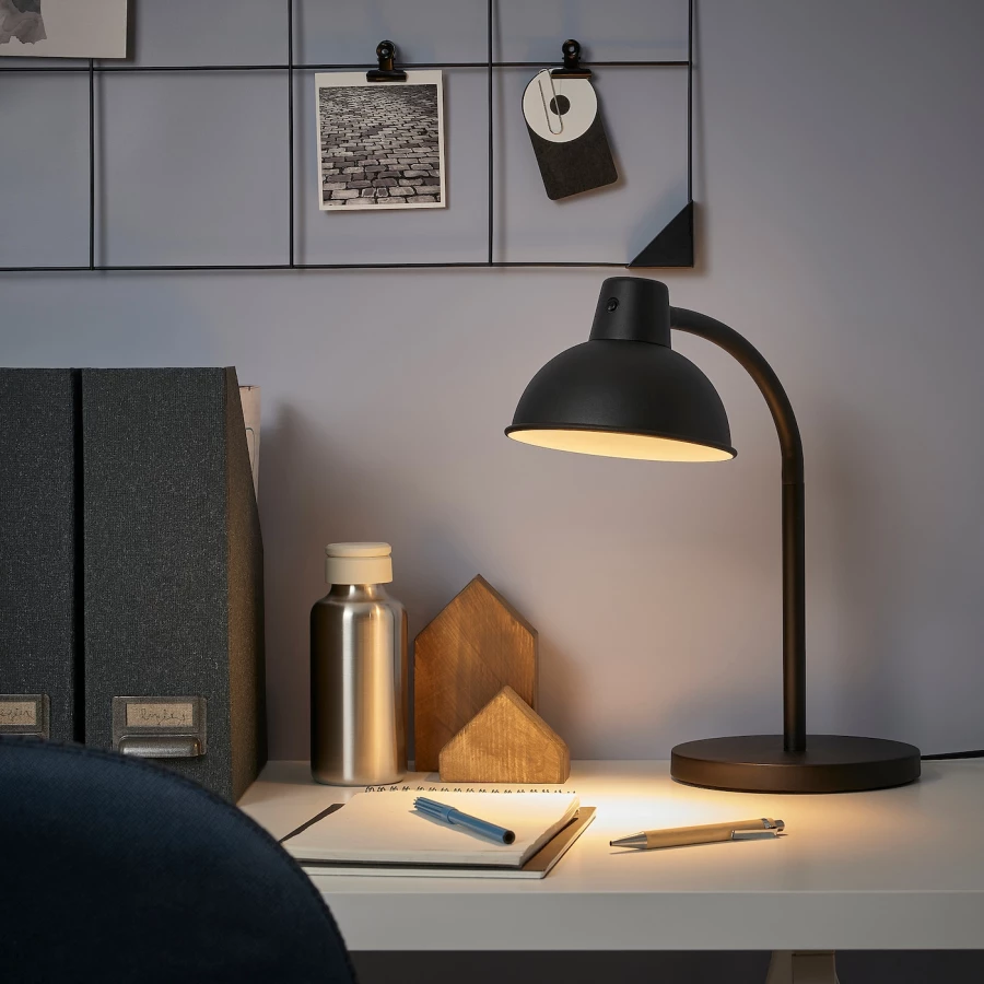 Лампа - SKURUP IKEA/СКУРУП ИКЕА, 40 см, черный (изображение №3)