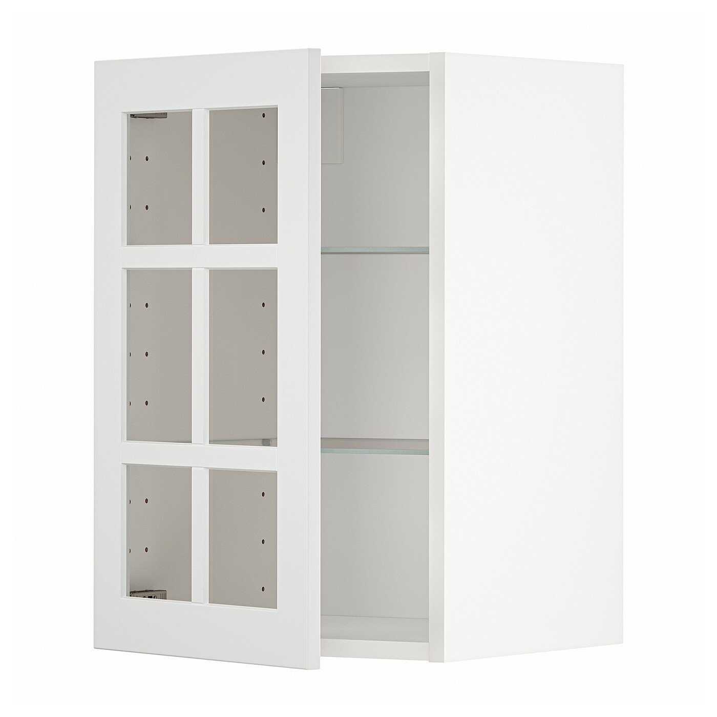 Шкаф со стеклянными дверцами -  METOD  IKEA/  МЕТОД ИКЕА, 60х40 см, белый