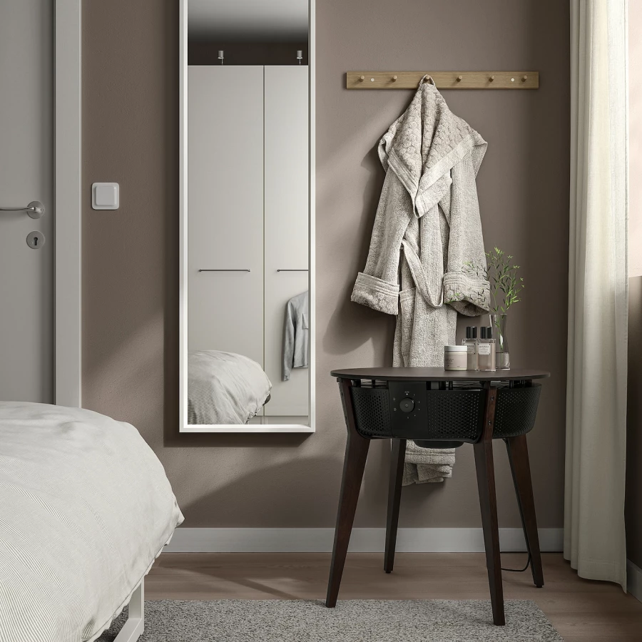 Стол с очистителем воздуха - IKEA STARKVIND, 54х55 см, темно-коричневый, СТАРКВИНД ИКЕА (изображение №2)