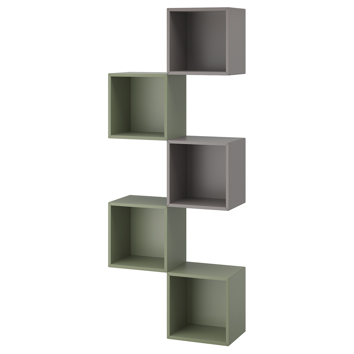 Комбинация для хранения - EKET IKEA/ ЭКЕТ ИКЕА,  105х70 см,  серый/зеленый