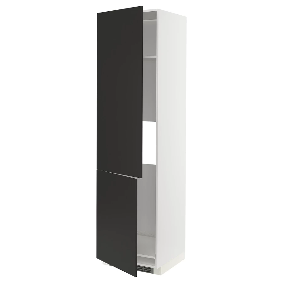 Шкаф для встроенной техники - IKEA METOD, 228x62x60см, белый/черный, МЕТОД  ИКЕА (изображение №1)