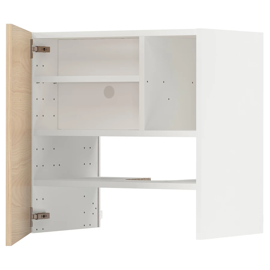 Навесной шкаф - METOD IKEA/ МЕТОД ИКЕА, 60х60 см, белый/под беленый дуб (изображение №1)