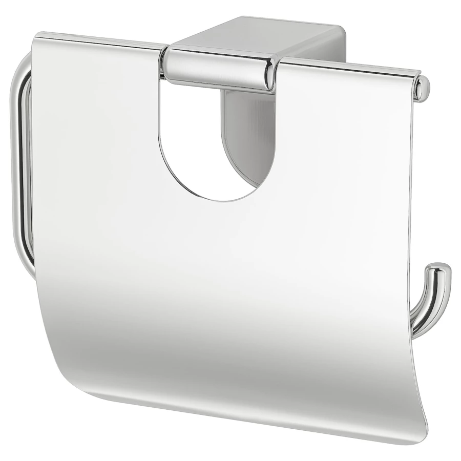 Держатель для рулонов туалетной бумаги - KALKGRUND IKEA/ КАЛКГРУНД ИКЕА,   14 см, серебристый (изображение №1)