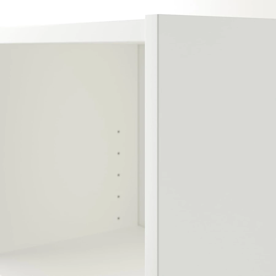 Угловой книжный шкаф - BILLY IKEA/БИЛЛИ ИКЕА, 28х95х202 см, белый (изображение №3)
