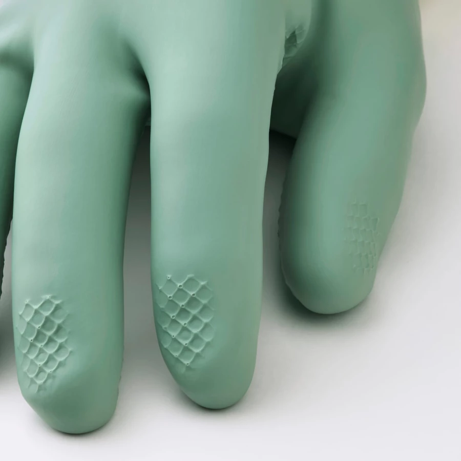 Чистящие перчатки - RINNIG IKEA/ РИННИГ ИКЕА,  зеленый М размер (изображение №5)