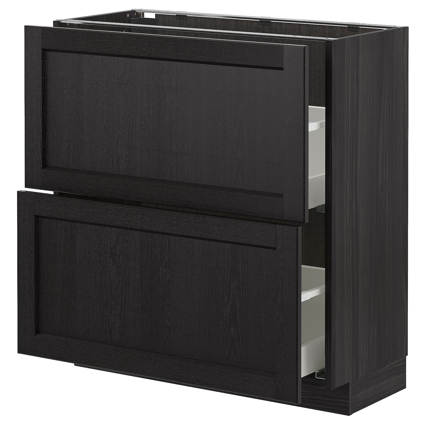 Напольный шкаф  - IKEA METOD, 88x39,5x80см, черный, МЕТОД ИКЕА