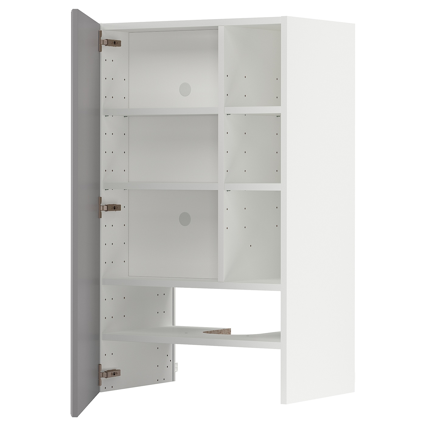 Навесной шкаф - METOD IKEA/ МЕТОД ИКЕА, 100х60 см, белый/серый